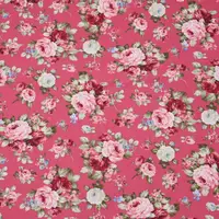 Rose fleur 100% coton tissu bricolage Patchwork Quilting à la main bébé tissu robe literie couverture feuilles Tilda Tissus Tecidos 4