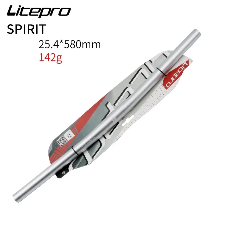 

Litepro Spirit Road Bicycle Flat Bar Handlebar 25.4*580mm MTB Folding Bike Aluminum Alloy Handle