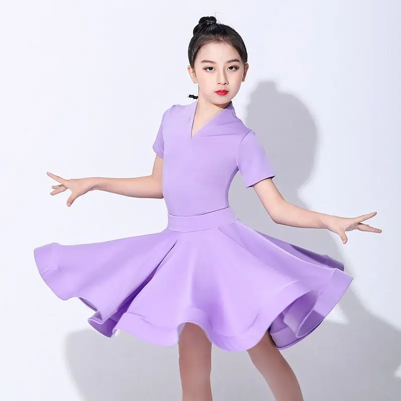 Children's Latin Dance Costume 2-piece Set dance dress