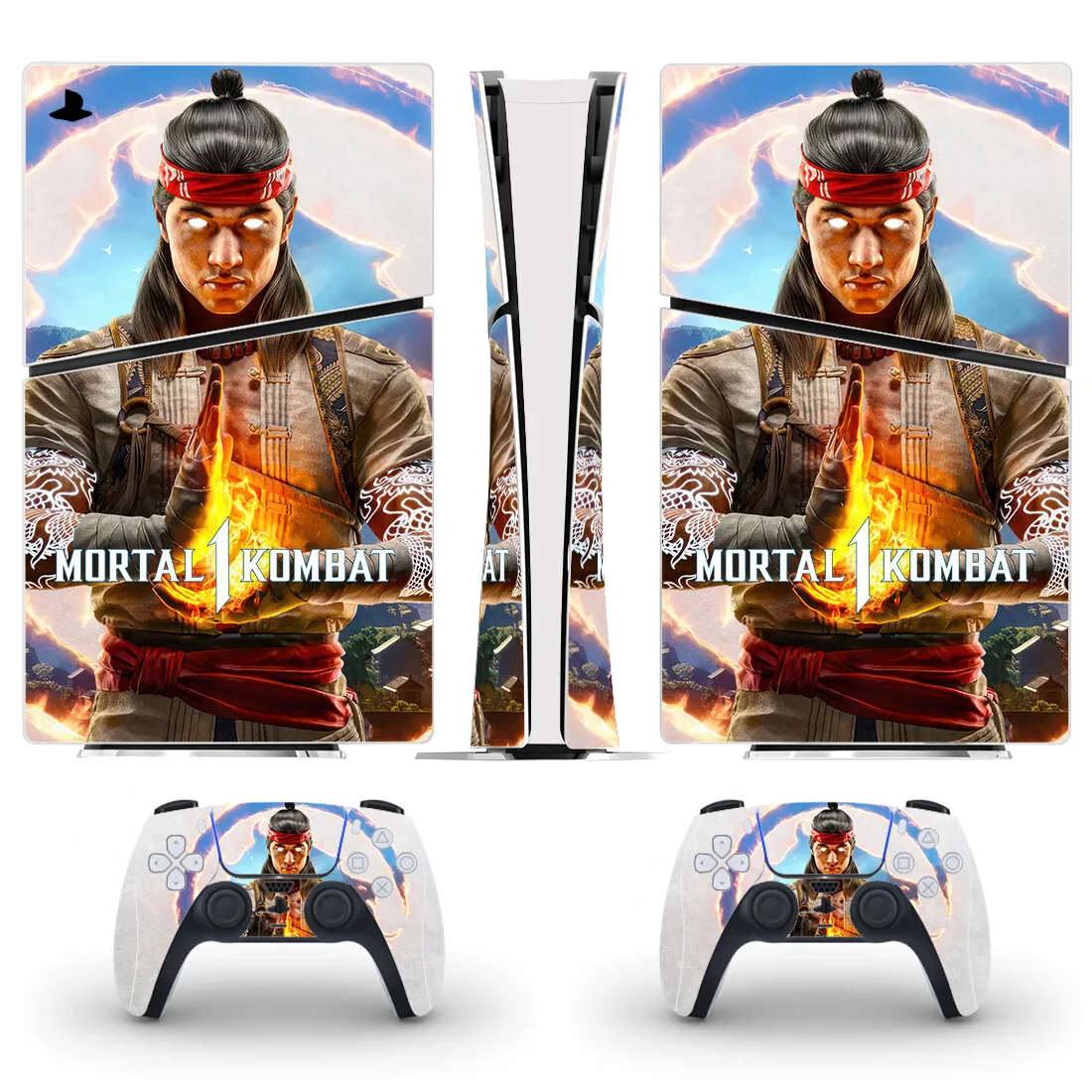 Skin PS5 Mortal Kombat - Autocollant Déco Pour Console Et Manette - Version Au Choix