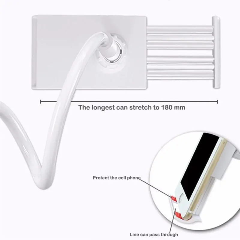 Mobile Phone Holder Flexible 360 Clip Universal Phone Holders Tablet Bracket Mobile Phone Holder Lazy Bed Desktop Bracket Tablet Holder Mount Stand