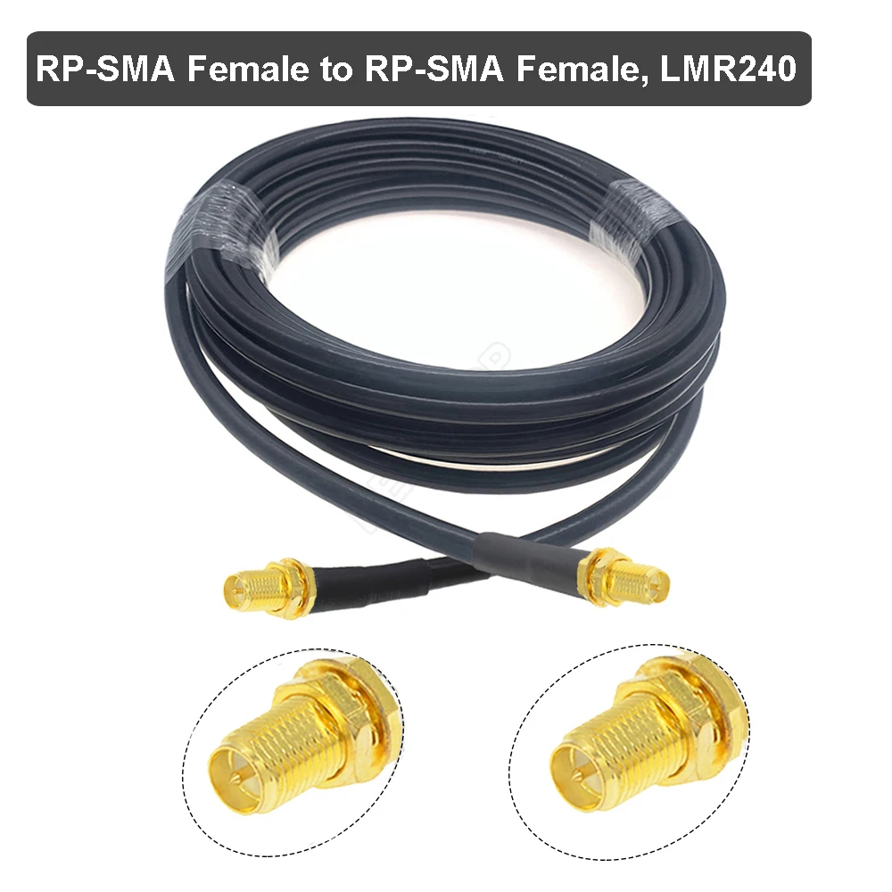 cabo coaxial do rf da baixa perda ohm trança cabo de extensão da antena do roteador wifi jumper novo sma macho tomada masculina de sma