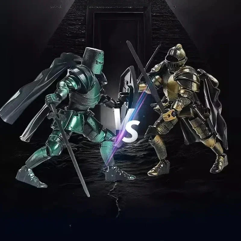 Medieval Knight  Lucky 13 Doll Figure Movable Joint Puppet Joint Building Block 3D Assembled Boy Toys Gifts Building Blocks Kids