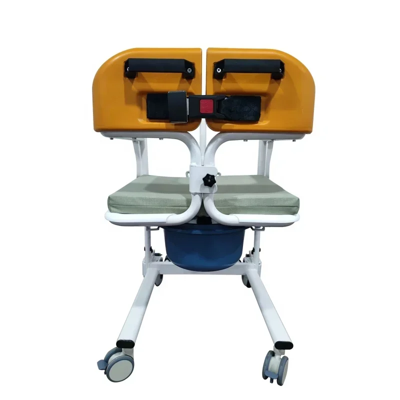 Patient Lift Chair Transit Wheelchair 180&deg; Split Seat Commode Toilet For The Elderly And Disabled patient lift chair