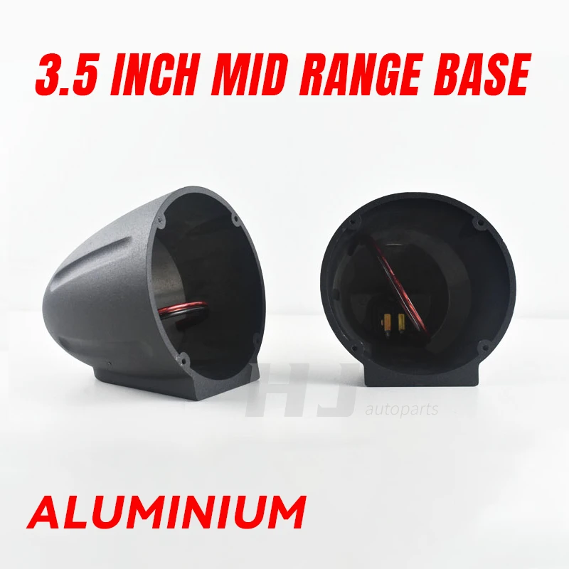 Car Mid Speaker Bracket 2pcs 3.5 Inch Aluminium Midrange Base Mid Speaker Adapter Horn Seat Base Support Shell Cup