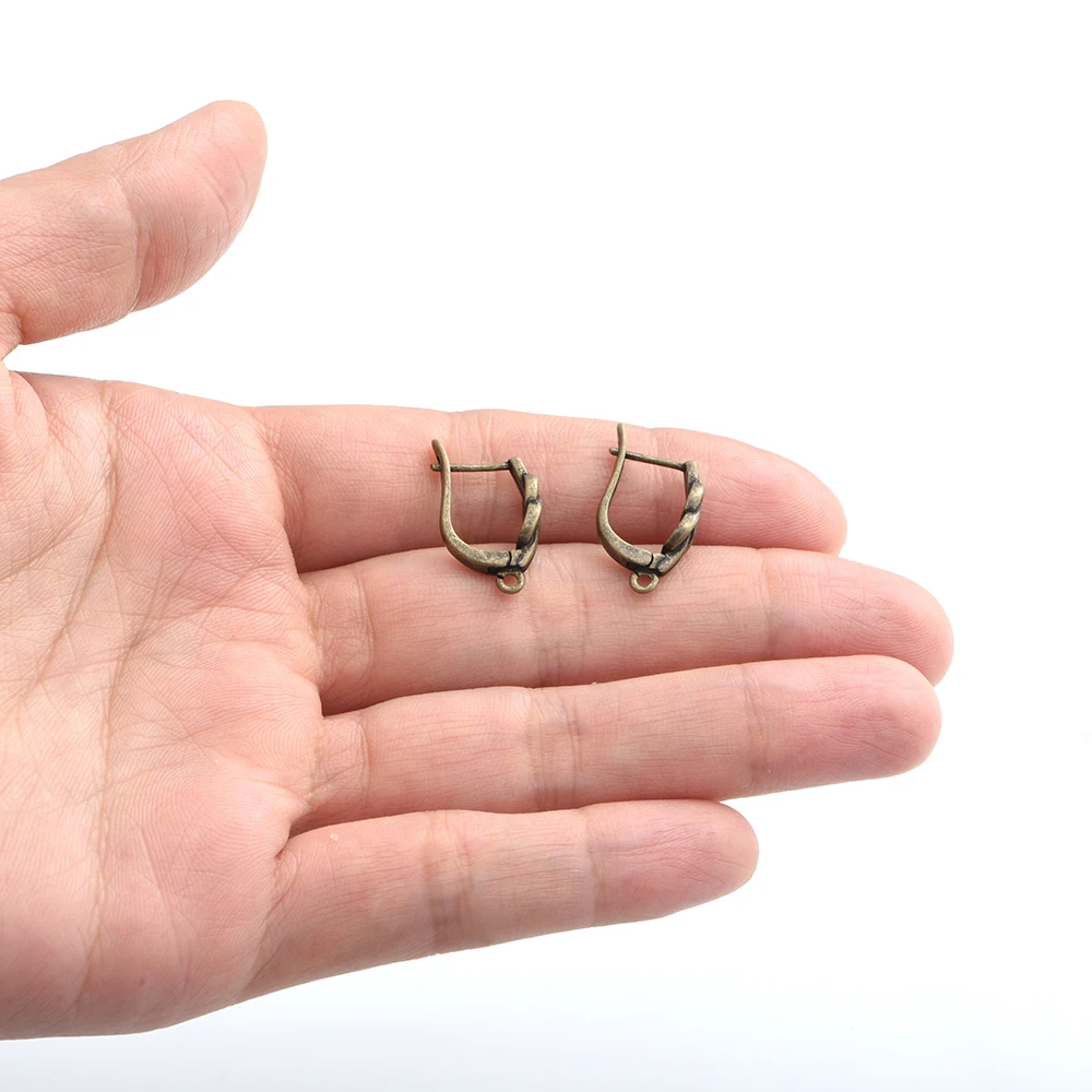1 paar NEUE Antike Bronze Ohrringe Erkenntnisse Für DIY Frau Schmuck Ohrring Haken Zubehör Handgemachte Herstellung Liefert Großhandel – Detail 18