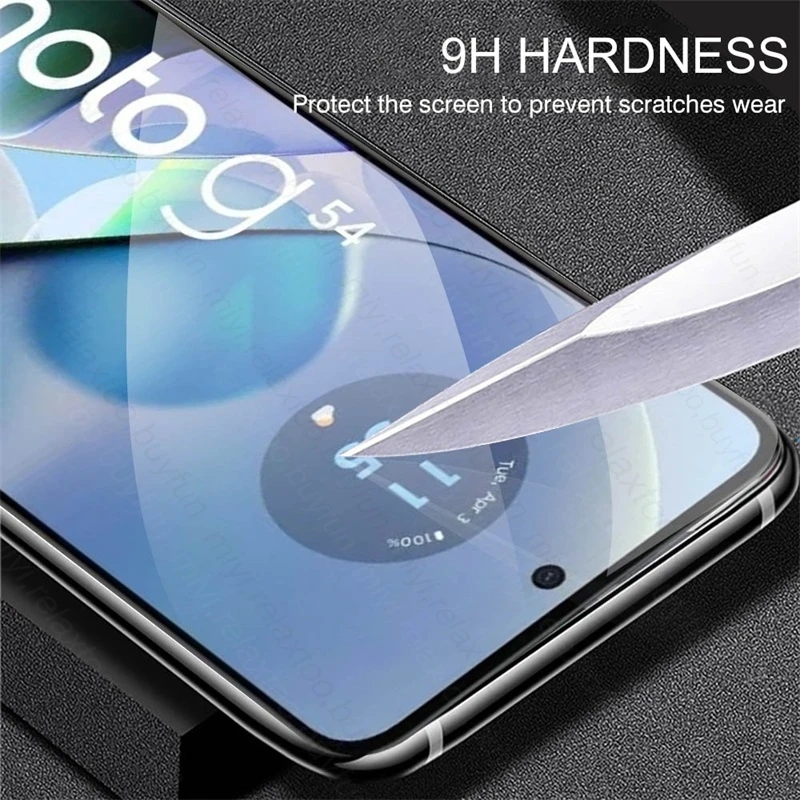 2 Pezzi Vetro Temperato Per Motorola Moto G54, Protezione Schermo 9H Anti Graffio E Impronte