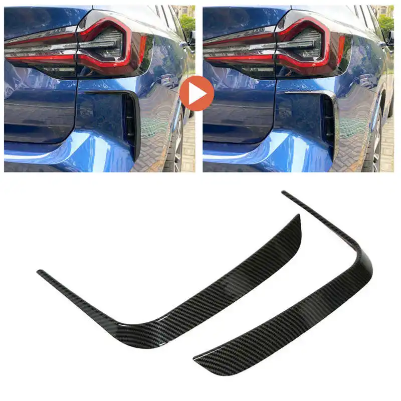 1 Pair Car Rear Bumper Spoilers Smooth Soft Rounded Corners Replacement For BMW X3 G01 M Pack