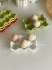 Korean Style 6-cell Ceramic Egg Tray with Personalized Egg Storage Compartments 3