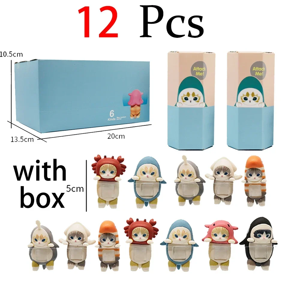 New Sonny Angel & Mofusand Blind Box Hippers Mini Figure Shark Cat