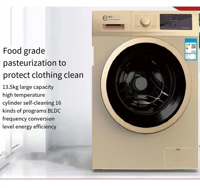 13.5kg Hot Fully Automatic Washing Machine Function Single Tube Front-loaded Portable Large Capacity Wash Cloth Washing Machine 3