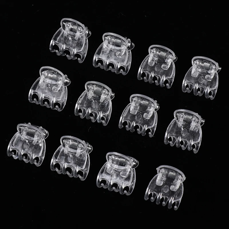 Transparent 6 Claws Orchid Clips Plastic Butterfly Flowers Support Clear Fixer For Garden Vine Stem Plants Climbing 50Pcs