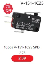 Description Picture 6 of item1PCS V-156-1C25 15A The micro switch, Push Button SPDT Momentary Snap Action Limit switch, travel switch