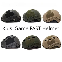 Children's Tactical Protective Helmet Game PJ FAST Helmet  Kids Outdoor Military CS Army Airsoft  Lightweight Helmet
