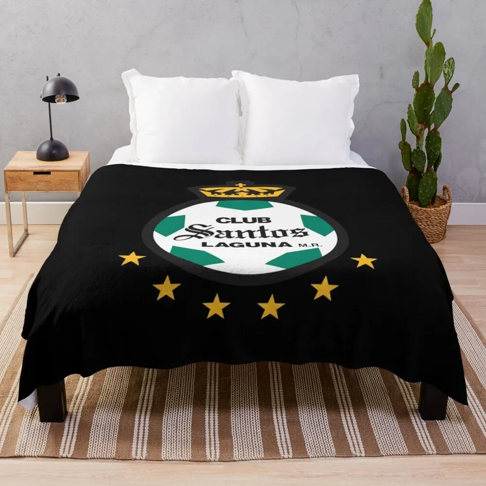 Club Santos Laguna Throw Blanket Soft Hairy Flannel Fabric Blankets