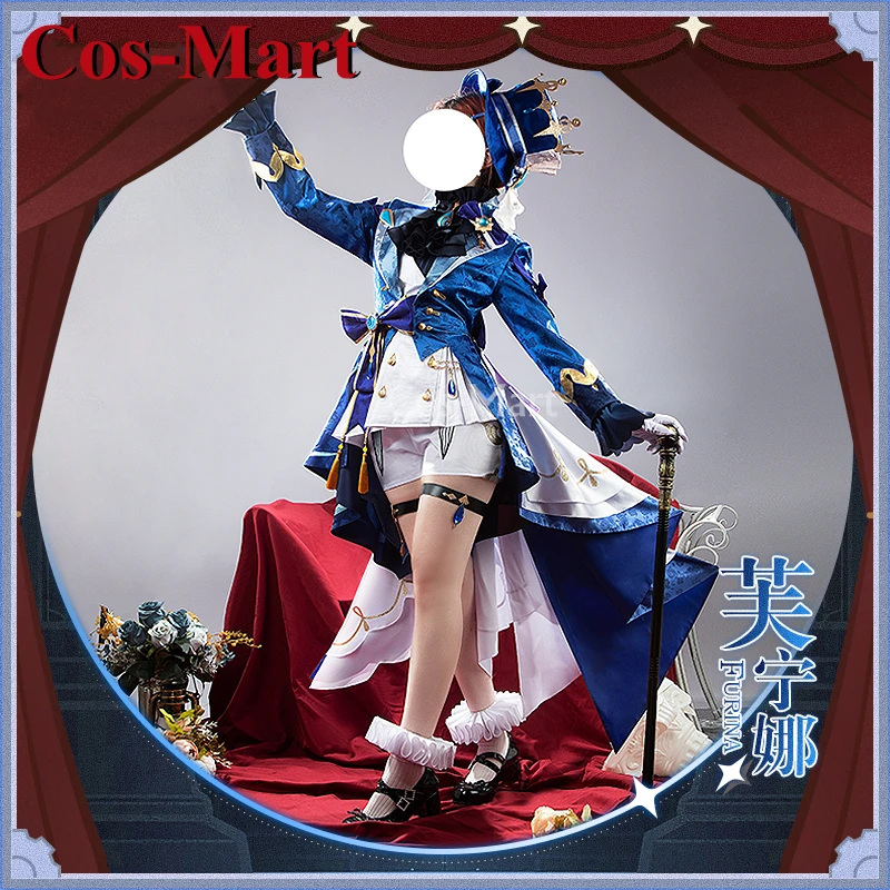 

Косплей-костюм Cos-Mart Game Genshin Impact Furina Focalors, милая Боевая форма, искусственная реальность, Новинка