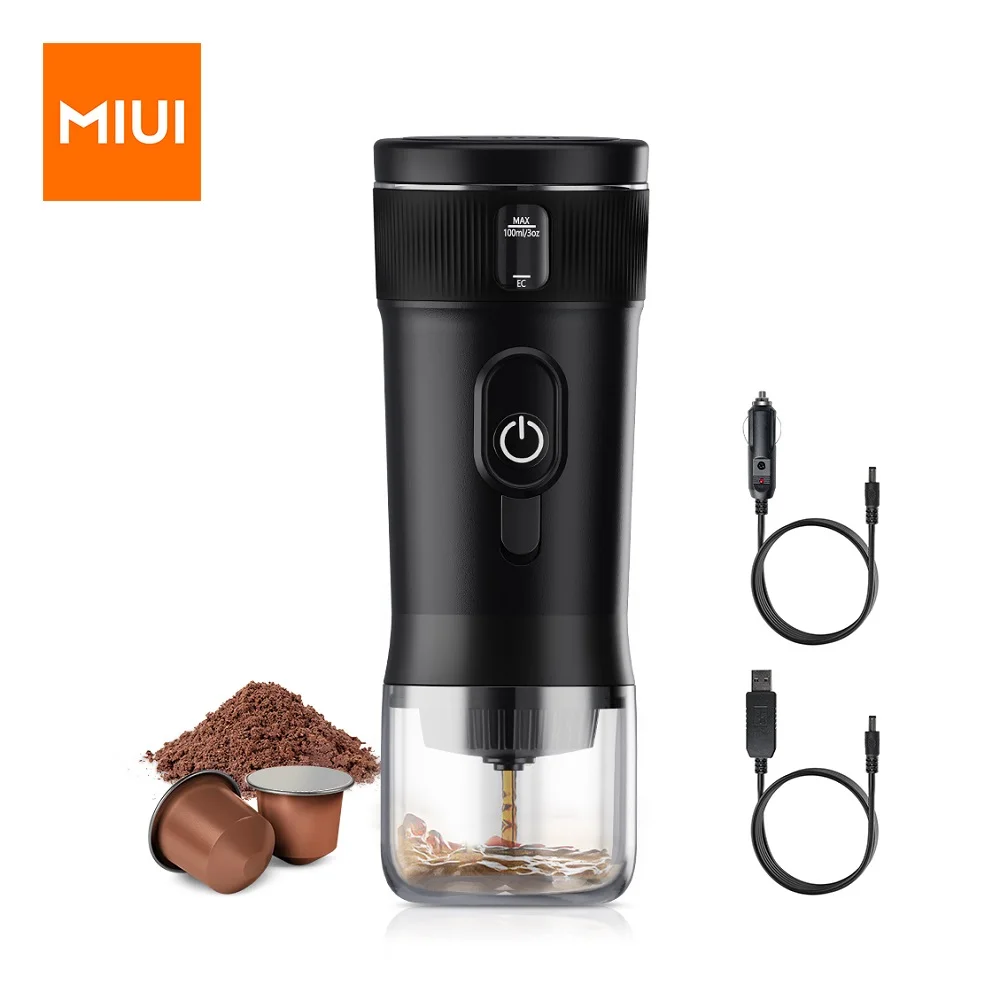 Portable Coffee Maker MIUI Small Espresso Machine DC12V Travel Coffee Maker for Car Outdoors Camping Backpacker Lightweight dc12v 24v wire feeding electric for mig welder welding machine accessory