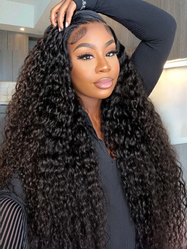 42 Inch 13x6 13x4 Deep Wave HD Lace Frontal Human Hair Wigs 5x5 Glueless Deep Curly Human Hair Full Lace Front Human Hair Wigs 2