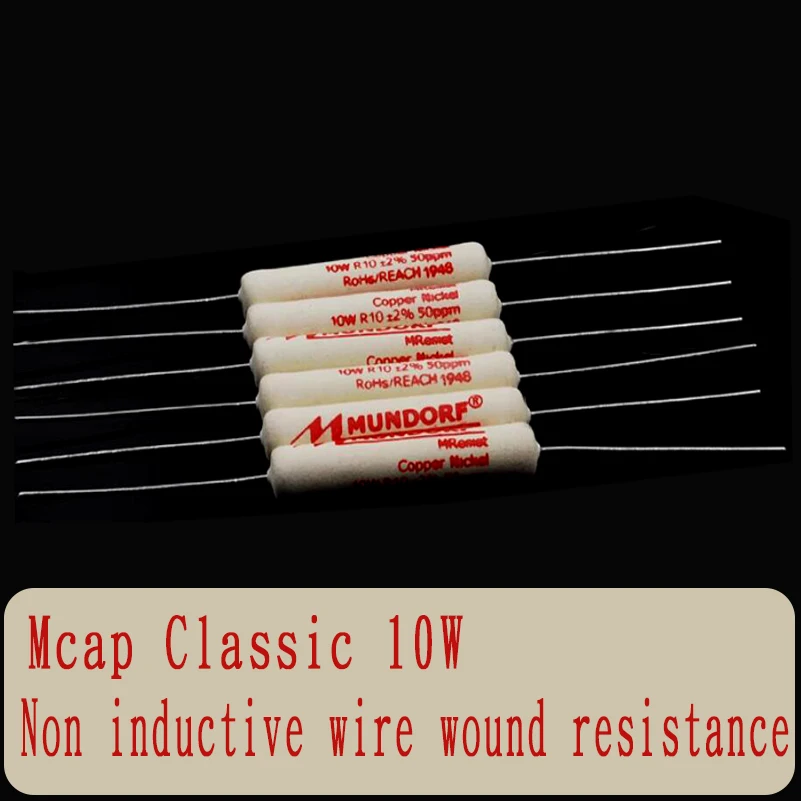 2 Pz/Lotto Mundorf Mcap Classic 10W Mrec-10 Series Resistore Divisore Di Frequenza A Filo Avvolto Classico Non Induttivo