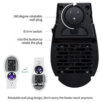 Портативный электрический обогреватель, мини-радиатор, настенный с дистанционным управлением, быстрый нагрев, грелка для рук для использования в комнате, офисном столе — изображение 5