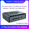 4xIntel i226 2.5G LAN 12th Gen i5 1235U i7 1265U Soft Router Pentium 8505 Proxmox VMs Server Computer Pfsense Firewall Mini PC 1