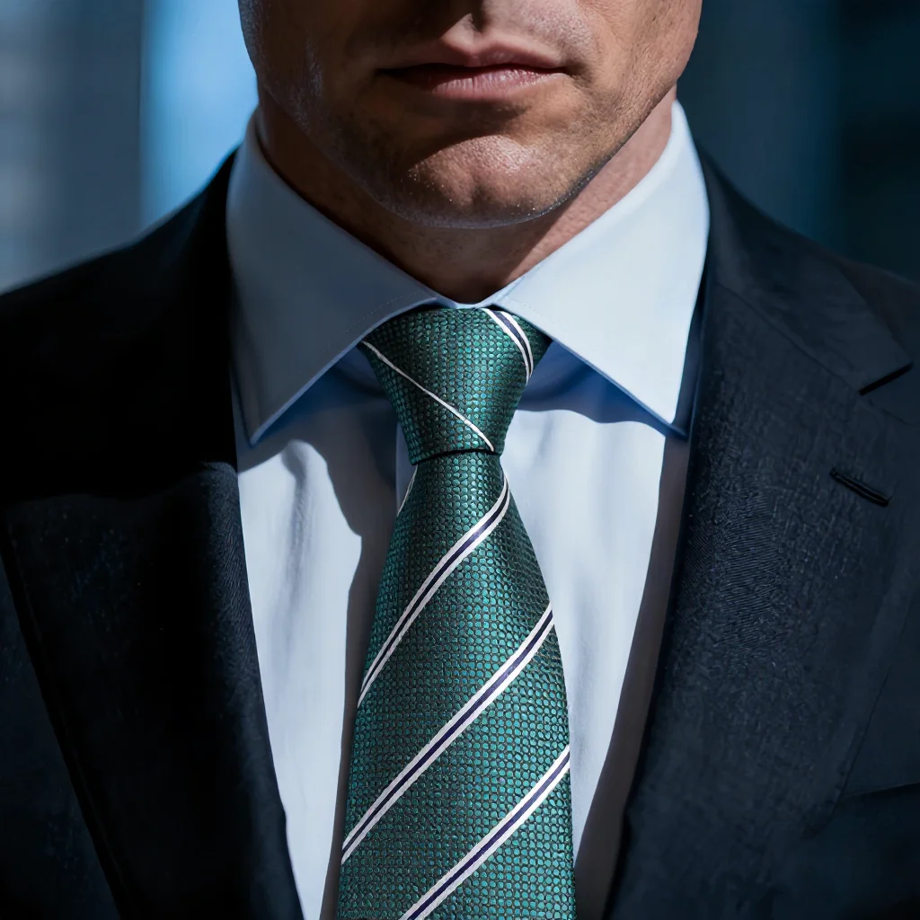 Luxus 8CM Streifen Dunkel Muster Herren Krawatte Für Mann Bräutigam Jacquard Gewebte Krawatte Für Business Hochzeit Party – Detail 8