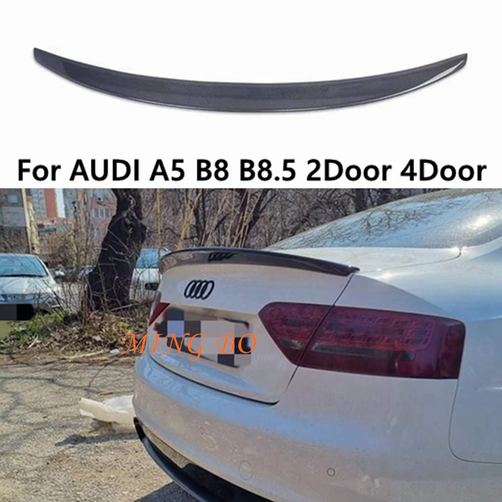 

For AUDI A5 B8 B8.5 2Door 4Doors 2009-2016 S Style Carbon Fiber Forged Carbon Fiber Rear Trunk Spoiler Not for S5 RS5