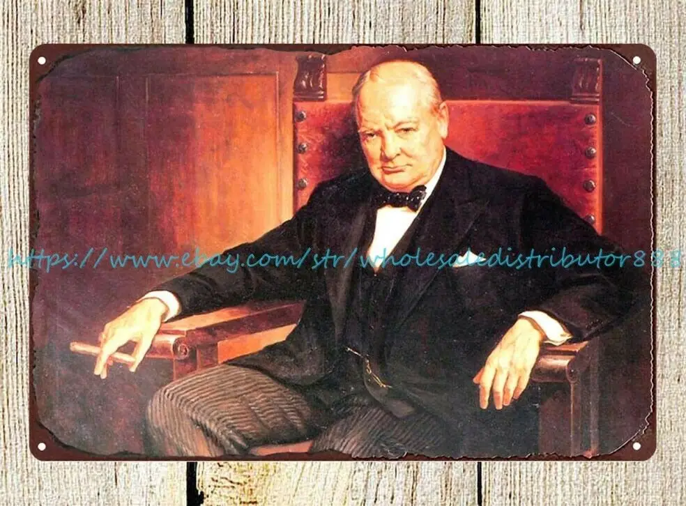 Сэр Винстон Черчилль премьер-министр Великобритании живопись Артуром Пэном