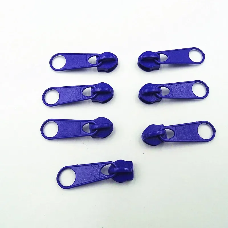 10/20Pcs 5# Nylon Zipper Puller Sofa Mattress Tent Luggage Black And White Long Board No Lock Slider(20 Colors)