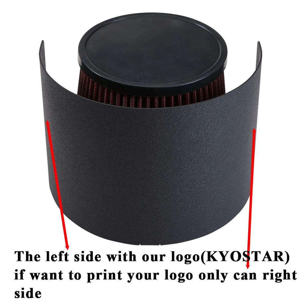 Steel Air Intake Heat Shield For 2.5''-5'' Neck Air Filter Cone Heat Shield For Universal Air Intake Kit