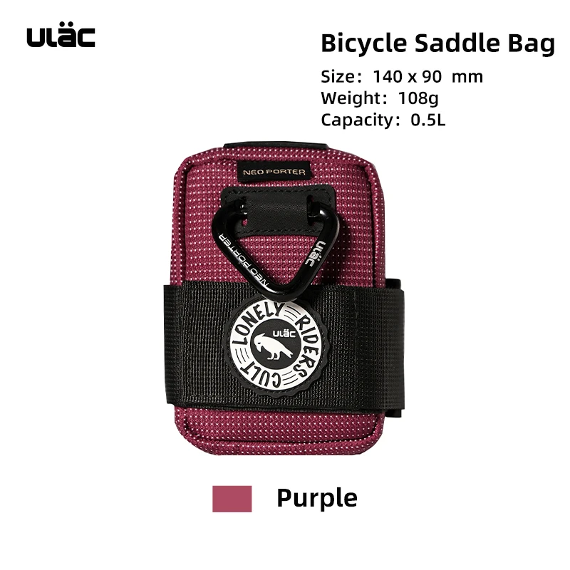Compact Waterproof Bicycle Saddle Bag - Shockproof, Durable Fabric Rear Pack Tail Pouch