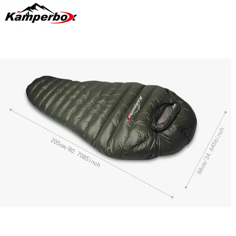Kamperbox Cold Temperature Winter Sleeping Bag Down Sleeping Bag Winter Camping Double
