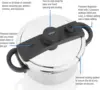 Pressure Cooker 8 Qt - Stainless Steel, Multi Pressure Levels, Easy Locking, Induction Ready, Digital Coo 2