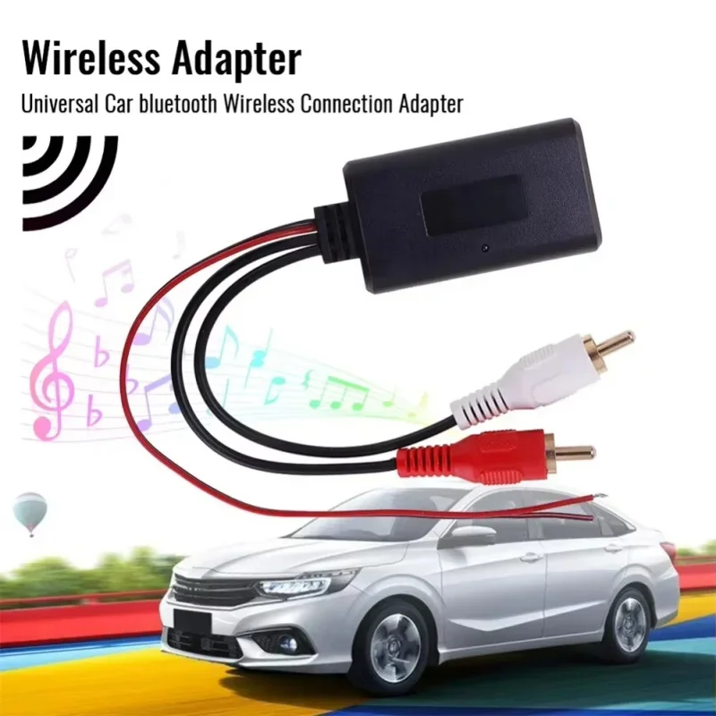 Car Wireless Bluetooth Receiver Module AUX Adapter HIFI Sound Music Audio Stereo Receiver for 2RCA Interface Audio Line