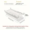 1pc Hanging Beer and Beverage Storage Rack,Rolling Refrigerator Transparent Storage Box,Kitchen Can Organizer 2