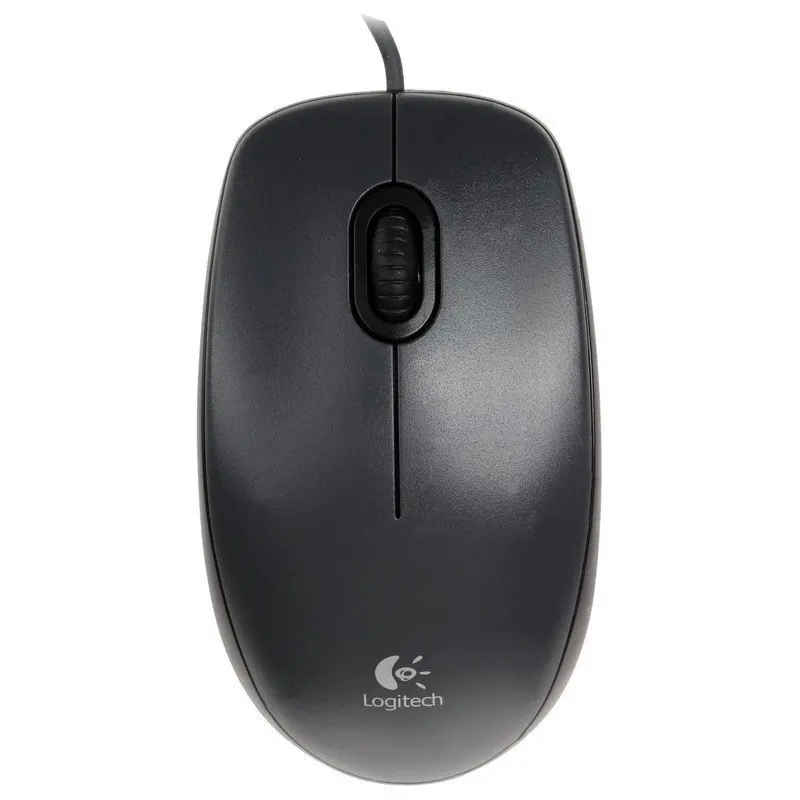 Мышь проводная LOGITECH M100 USB 2 кнопки + 1 колесо-кнопка оптическая черно-серая |