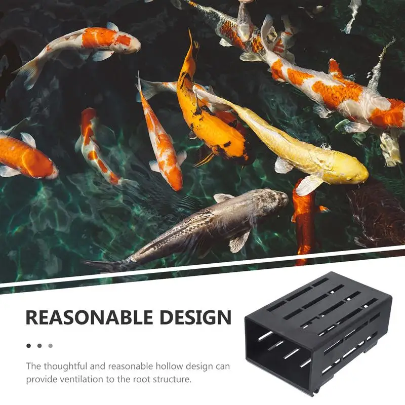 3pcs Plastic Aquarium Plant Holder Fish Tank Aquatic Hanging Aquatic Planter Aquarium Stand Pots Holders Flowerpot Basket Plants fish tank ornaments,fish tank decorations,aquarium ornaments