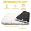 Self-Heating Pet Pads Blanket Puppy Pad Warm Cushion Mat for Cats Dogs Washable Pets with Thermal Body Heat Reflecting Core Pad 4