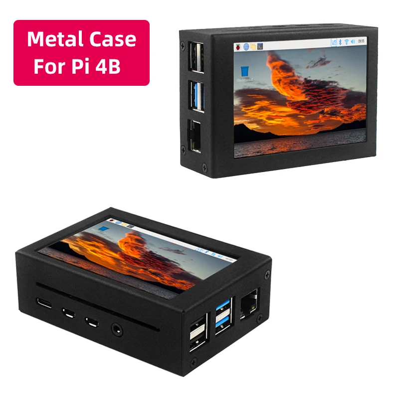 Raspberry Pi3.5 Touch Screen com Lcd Display Tft Caixa de Metal Abs Opcional Ventilador 480x320 Lcd Raspberry pi Modelo b ou 3b Mais 3b - Imagem 6