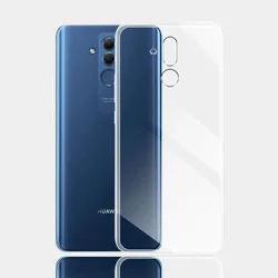 Clear Silicone Soft TPU Phone Case Cover - Transparent Design, Gel Protection - Mate 20 Pro (Clear)