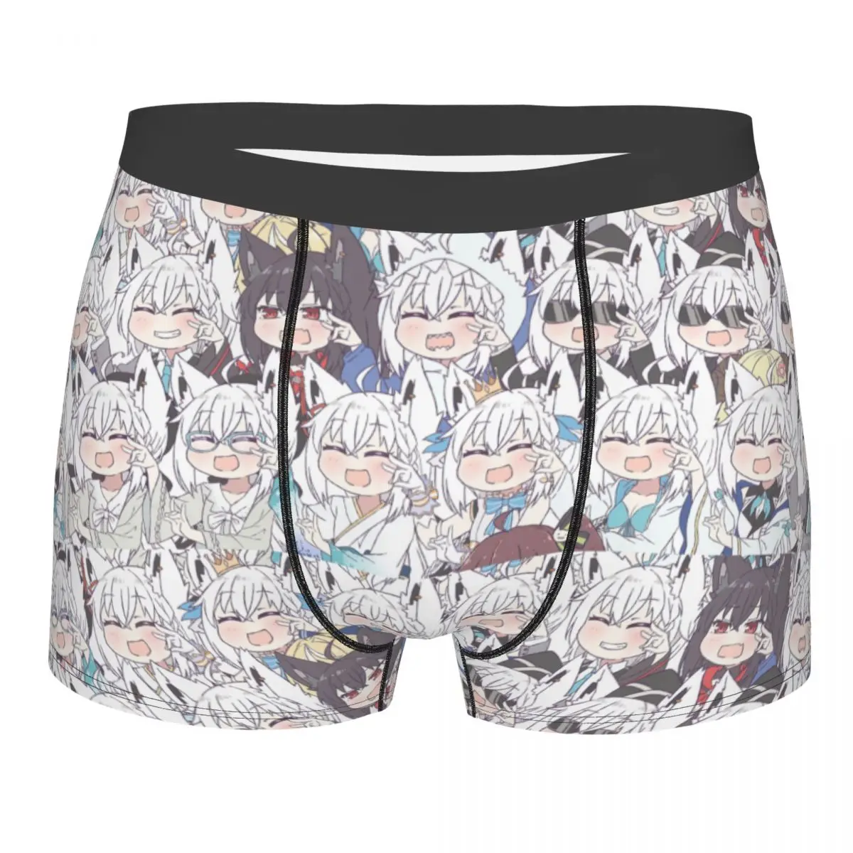 

Hololive Cute Anime Shirakami Fubuki Men's Underwear Boxer Shorts Panties Funny Soft Underpants for Male Plus Size