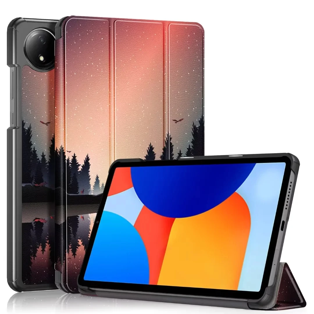 Premium Magnetic Trifold PU Leather Stand Cover