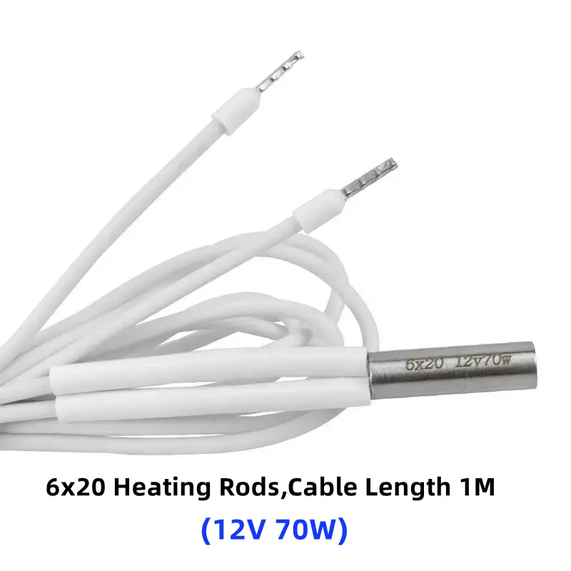 24/12V 60W 70W 80W Heater Cartridge 6*20mm 1Meter High Temperature Quick Heating Tube For E3D V6 Volcano Hotend 3D Printer Parts image 10