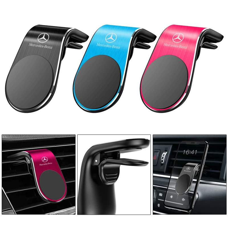 Magnetic Phone Holder Air Vent Clip Mount Stand In Car For Mercedes Benz W211 W203 W204 W210 W124 AMG W202 CLA W212