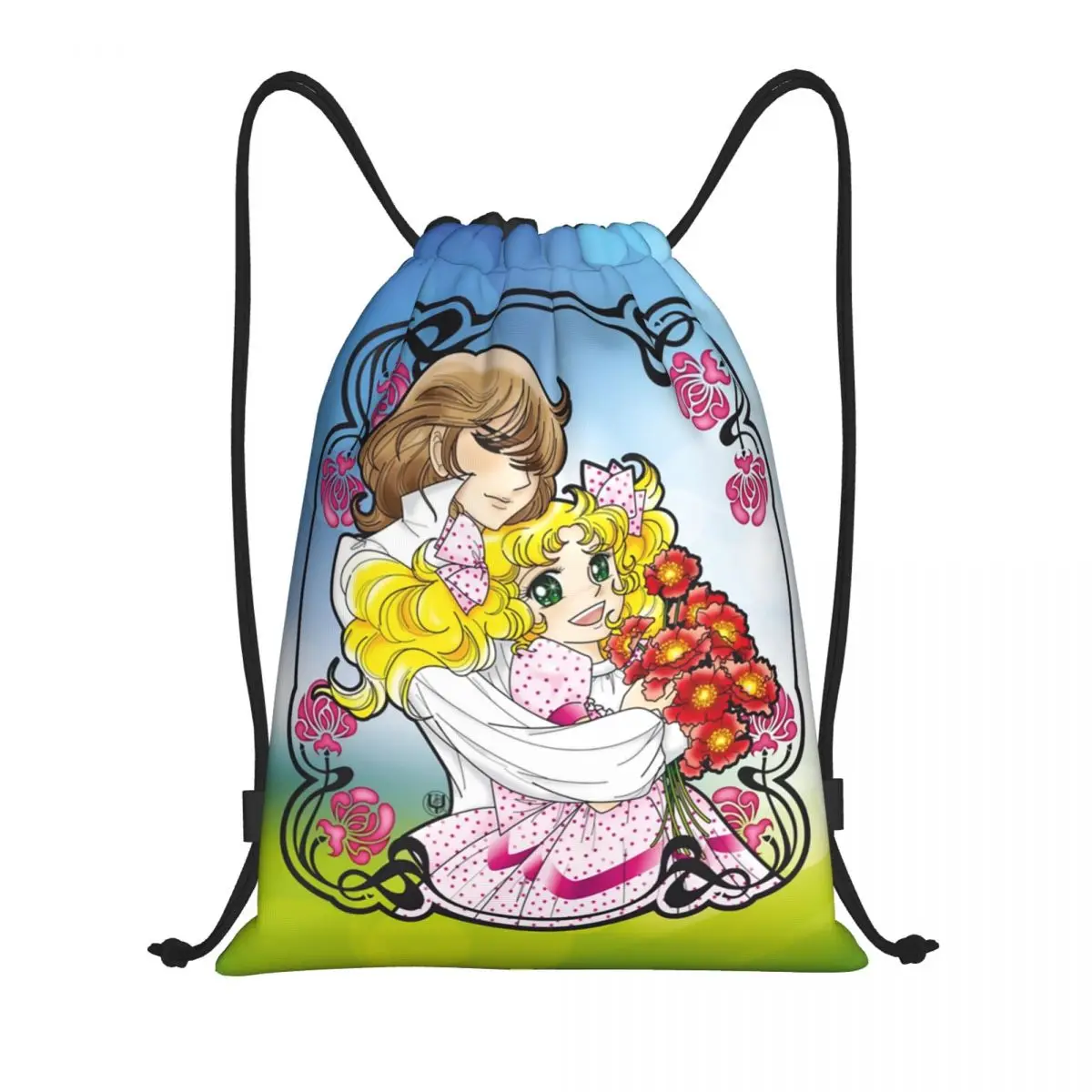 

Custom Candy And Terence Drawstring Bag for Shopping Yoga Backpacks Men Women Anime Manga Sports Gym Sackpack