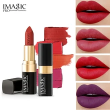

IMAGIC 12 Colors Matte Lipstick Waterproof Long Lasting Velvet Red Black Lipsticks Lip Gloss Women Beauty Cosmetic Lip Makeup