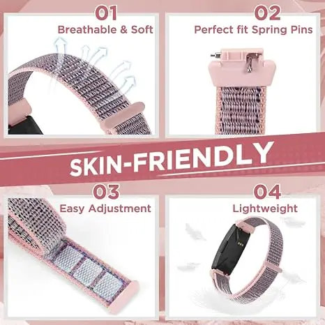 Magnetic Breathable Nylon Loop Strap - Unisex Bracelet Wristband