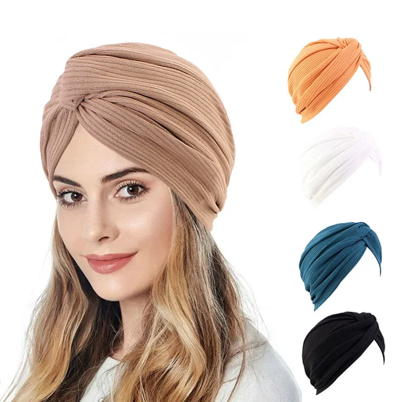 New Women Muslim Turban Hijabs Elastic Folding Cross Knotted head wraps bonnet muslim Headscarf Headwear Bandanas Instant Cap покрышка continental cross king ii 2 3 29x2 3 58 622 folding performance a240209