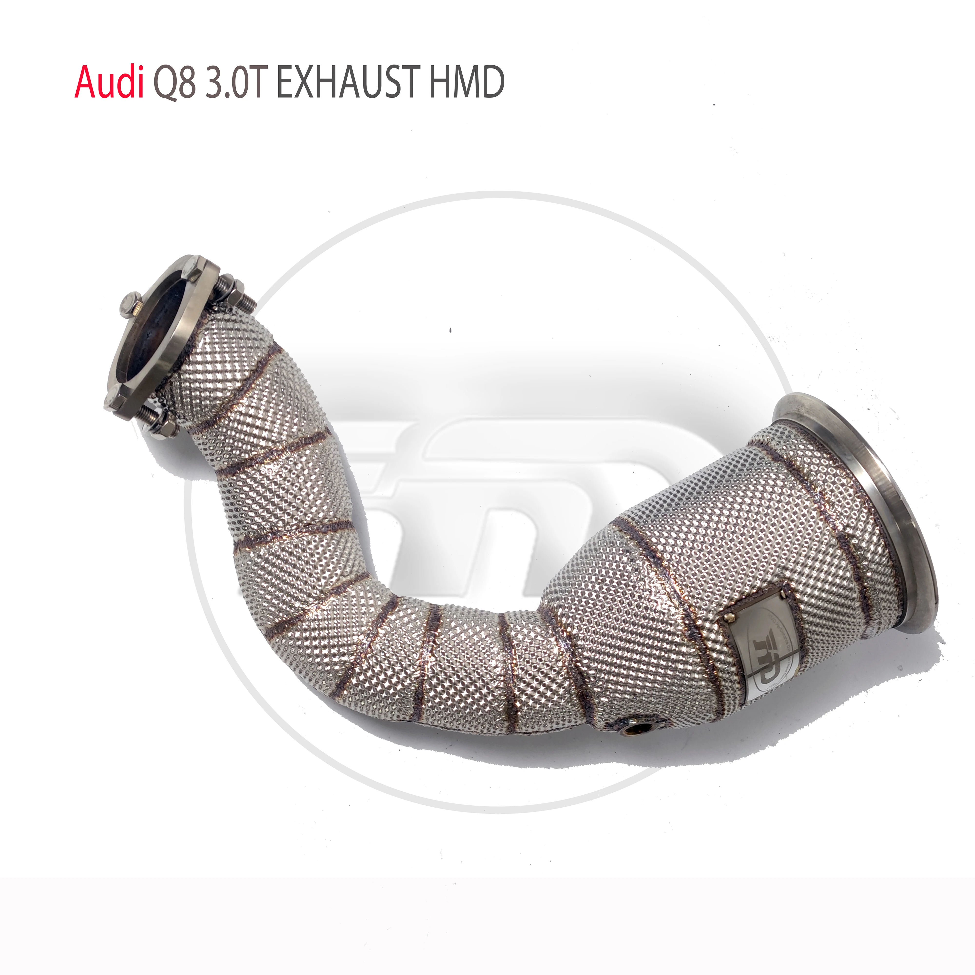 

HMD Exhaust Manifold High Flow Downpipe for Audi Q8 3.0T Car Accessories With Catalytic Header Without Cat Catless Pipe