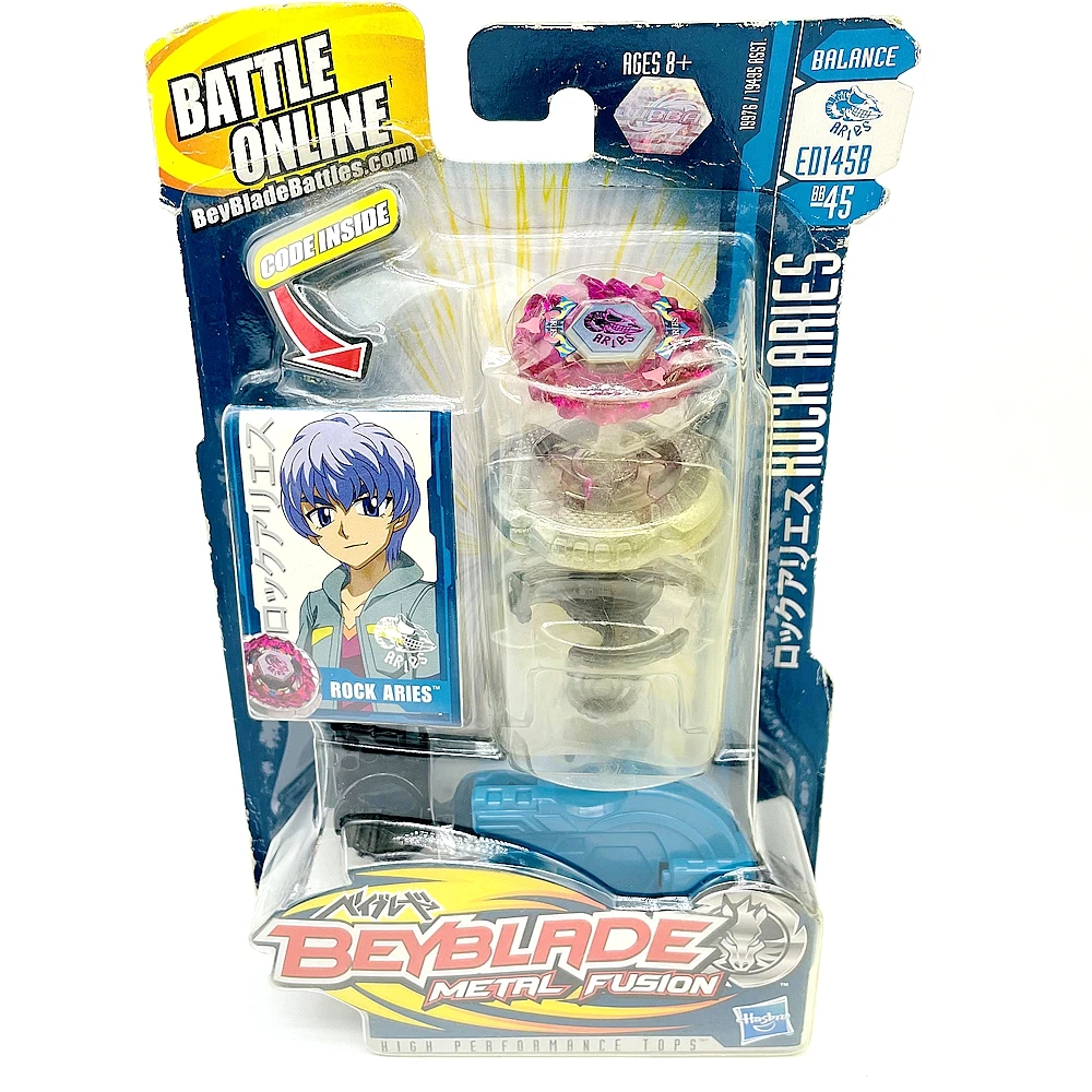 

Original BEYBLADE BB-45 METAL FUSION BEYBLADES ROCK ARIES ED145B BALANCE BATTLE ONLINE LIMITED RARE RETRO